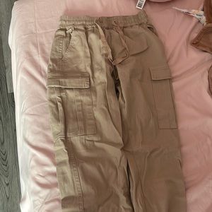 xs charlotte russe tan cargos